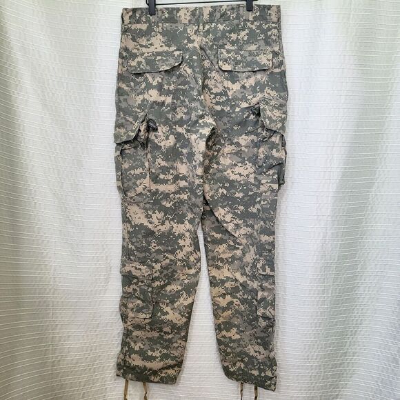 ACU Digital Camo Combat Cargo Pants Ripstop BDU US Army Military Medium Long - Picture 4 of 9